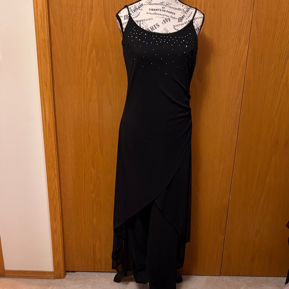 Elegant Black Sleeveless Dress/Pantsuit
